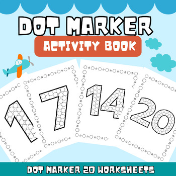 Preview of Number dot marker Activities and Bingo printable from 0 to 20