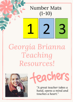 Number Floor Mats 1 10 By Georgia Brianna Teaching Resources Tpt