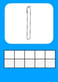 Number formation template for play dough