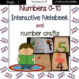 Number interactive notebook and crafts (0-10)