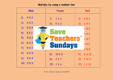 Number Line Multiplication Lesson Plans, Worksheets and More
