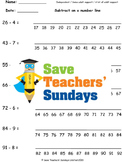 Number Line Subtraction Worksheets (4 levels of difficulty)