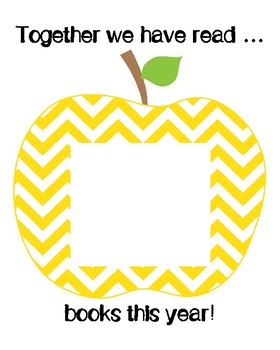 Preview of Number of Books Read - Classroom Goals- Celebrating Student Success