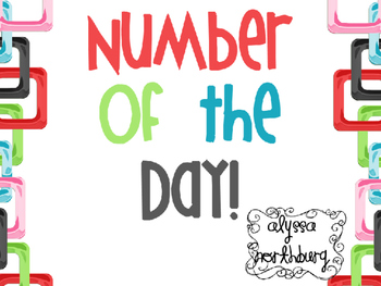 Preview of Number of The Day