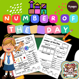 Number of The Day Worksheet 3-4 Digits Template with your 