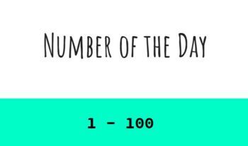 Preview of Number of the Day: 1 - 100