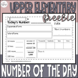 Upper Elementary Number of the Day