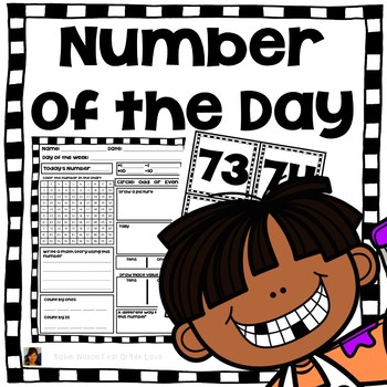 Preview of Number of the Day Template and Activities