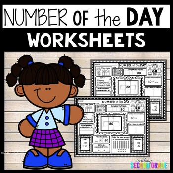 Preview of Number of the Day Worksheets Grade 2