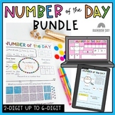 Number of the Day BUNDLE - Printable, digital and warmup t