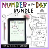Number of the Day BUNDLE - Teen and 2-digit Numbers