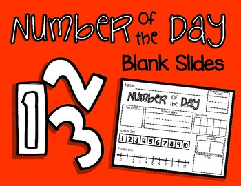 Preview of Number of the Day- Blank Forms