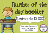 Number of the Day Booklet - Numbers to 10 000
