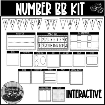 Preview of Number of the Day Mini Bulletin Board Kit