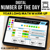 Daily Math Warm Up - Number of the Day for 2nd and 3rd Grade
