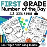 Place Value First Grade Math Number of the Day Activities Bundle