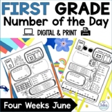First Grade Place Value Worksheets Number of the Day Activ