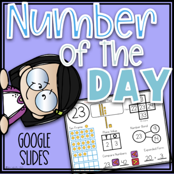 Preview of Digital Number of the Day | Google Slides | Google Classroom