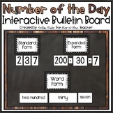 Number of the Day Interactive Bulletin Board