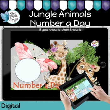 Preview of Number of the Day - Jungle Animals 