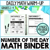 Number of the Day Math Morning Work Binder FREE SAMPLE | D