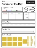 Number of the Day - Montessori Version