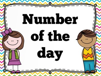 Number of the Day Posters by Miss T's Creations | TpT