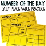 Number of the Day Template for Hundreds and Thousands Plac