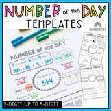 Number of the Day Templates / Number Sense and place value