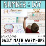 Number of the Day Unit 12 First Grade Math Lessons and Dig