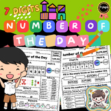 Number of the Day Worksheet 7 Digits Template with your Students.