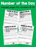 Number of the Day Worksheet Set {NUMBERS 10-20}