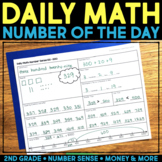 Number of the Day Worksheets - Daily Math Review Template 