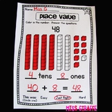 Place Value Tens and Ones Number of the Day Worksheets Num