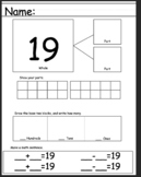 Number of the Day Worksheets Numbers 1 to 100
