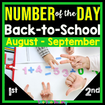 Preview of Number of the Day Worksheets - Place Value - Number Sense - Back to School