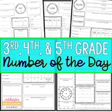 Number of the Day for 3rd, 4th, & 5th Grades | Print and Digital