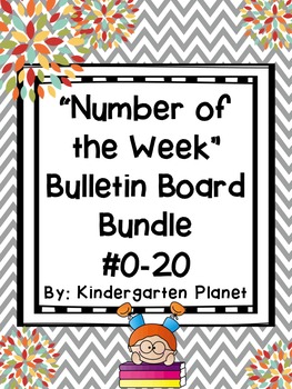 Preview of Number of the Week Bulletin Board BUNDLE #0-20