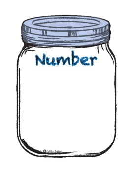 Preview of Number of the Week - Mason Jar - Color