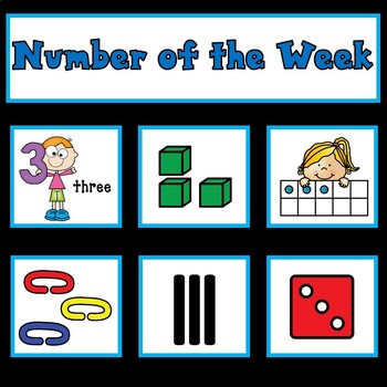 Preview of Number of the Week Pocket Chart | Numbers 1-10