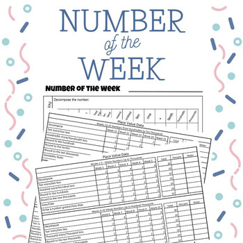 Preview of Number of the Week Templates