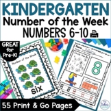 Pre K & Kindergarten Number Sense Number of Week Math Prac