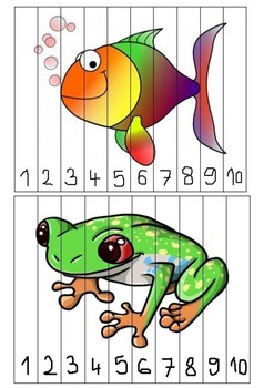 Number puzzles 1-10 by Tjasha's classroom | Teachers Pay Teachers