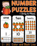 Fall Pumpkin Number Puzzles 1-20