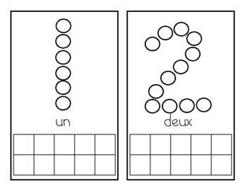 Number recognition - Numbers 1-10 Bingo Dabber, FRENCH written numbers ...