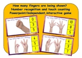 Number recognition using fingers to count 1-10 - powerpoin