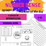 Number sense Morning math 1-15 number of the day number bo