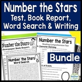 Number the Stars Bundle: Test, Book Report, Writing & Word