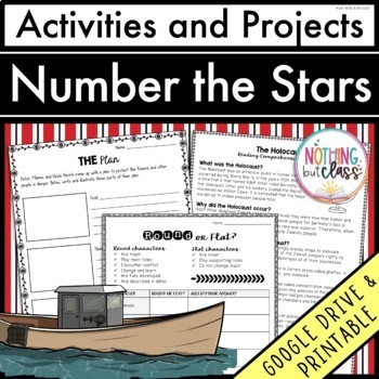 Preview of Number the Stars | Activities and Projects | Worksheets and Digital