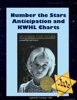 Preview of Number the Stars Anticipation Guide and KWHL Chart